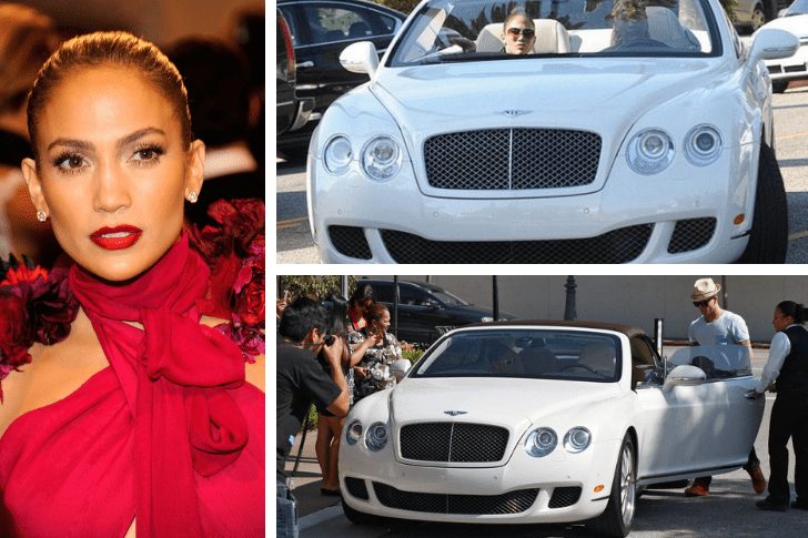 Jennifer Lopez – Bentley Continental GTC, Estimated $250K