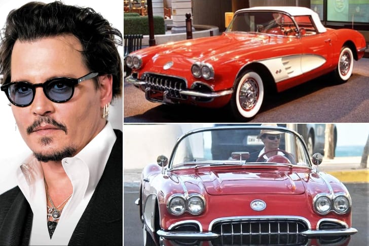 Johnny Depp – Estimated $89K, 1959 Corvette Roadster