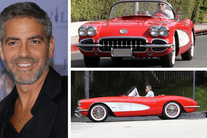 George Clooney – Chevrolet Corvette C1 1958 Convertible, Estimated $1 Million