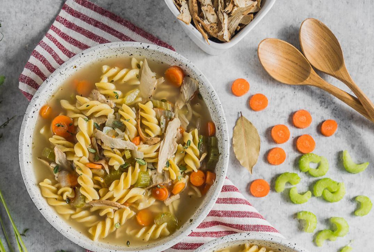 Top Vegan Recipes of 2024 - Vegan “Chicken” Noodle Soup